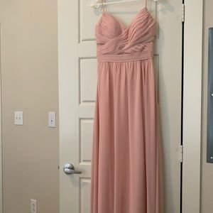 Bella Bridesmaids blush bridesmaids dress